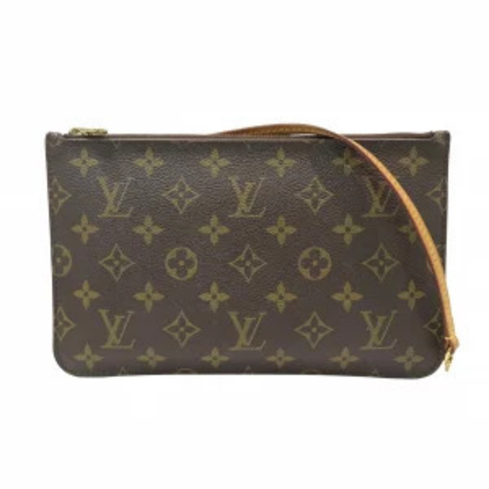 Louis Vuitton Neverfull attached Pouch Clutch Monogram